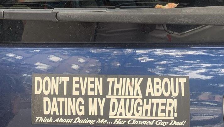 a niche bumper sticker