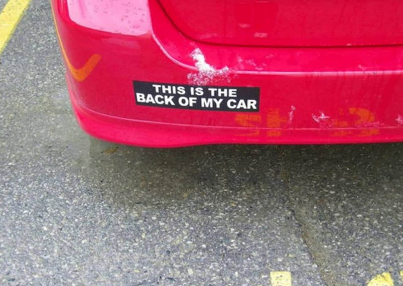 back of my car