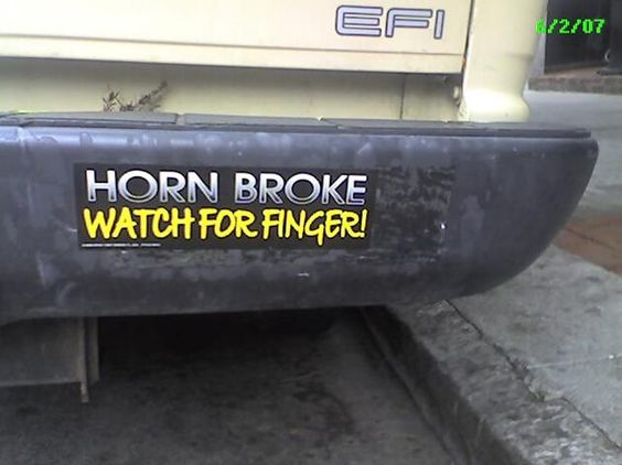 horn broke