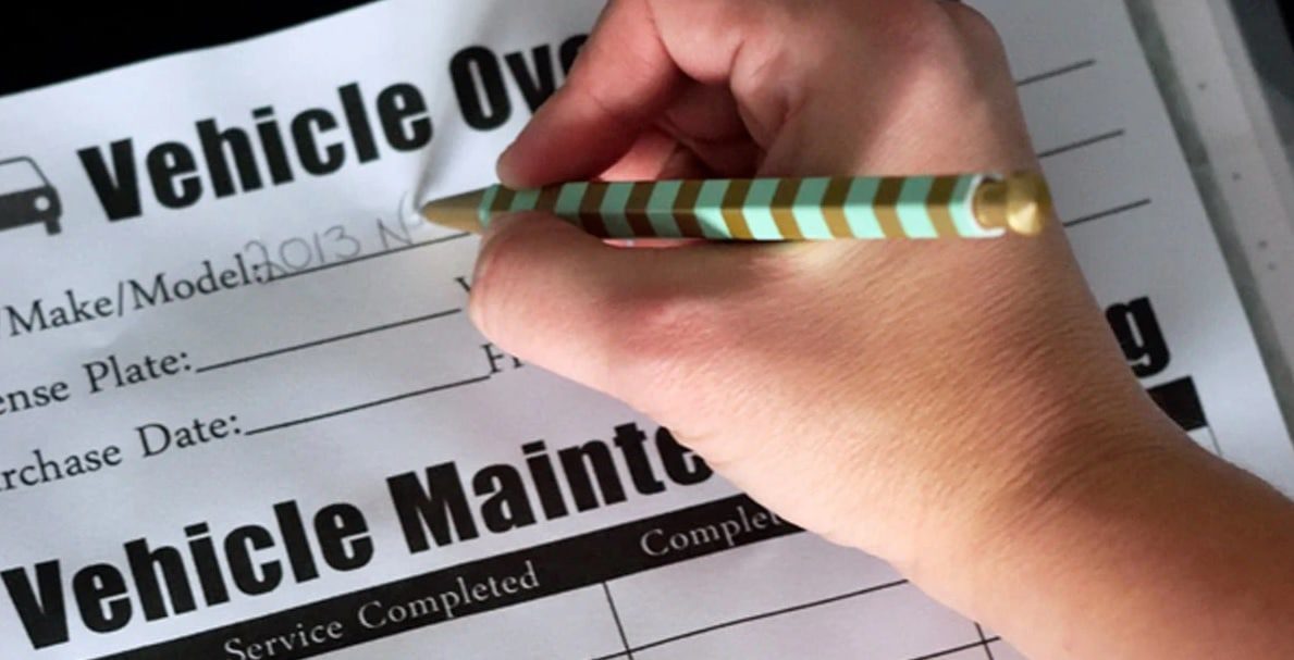 keep a maintenance log