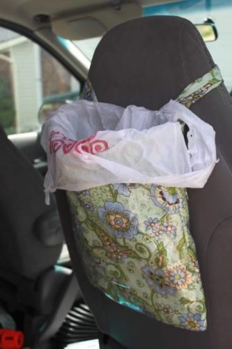 backseat garbage can