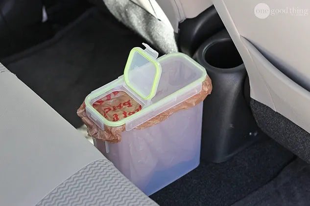 need a trash bin? use cereal bins
