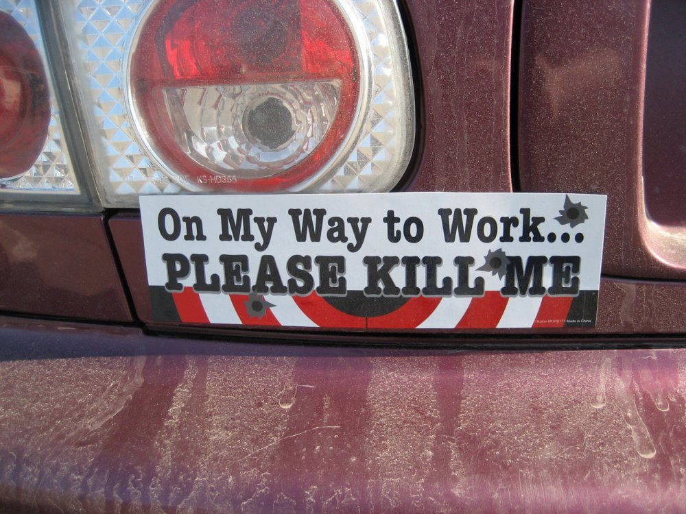 on my way to work