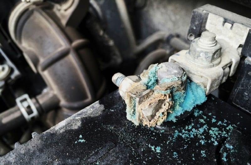 remove battery corrosion