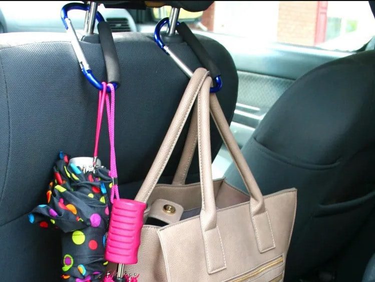 save space using carabiner hooks