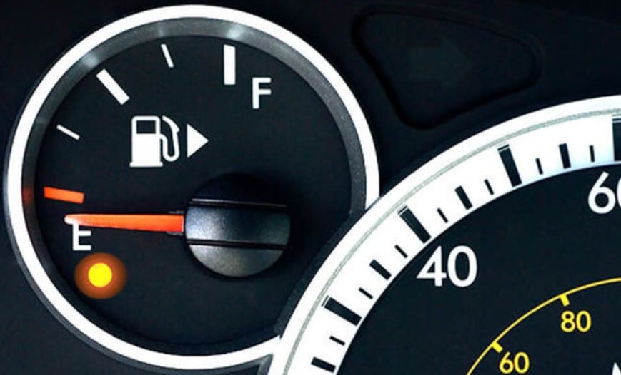 fuel gauge arrow