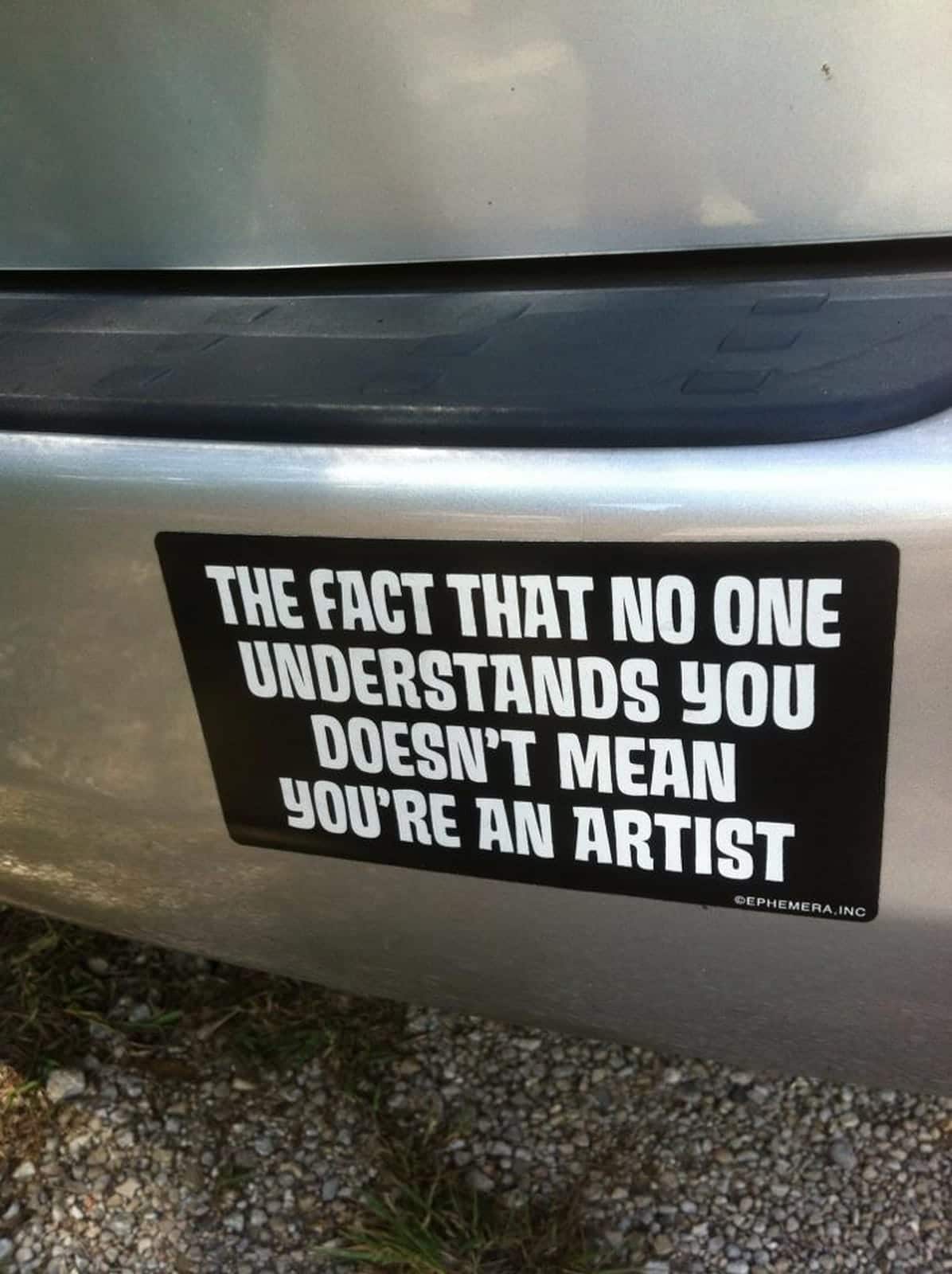 you are not an artist