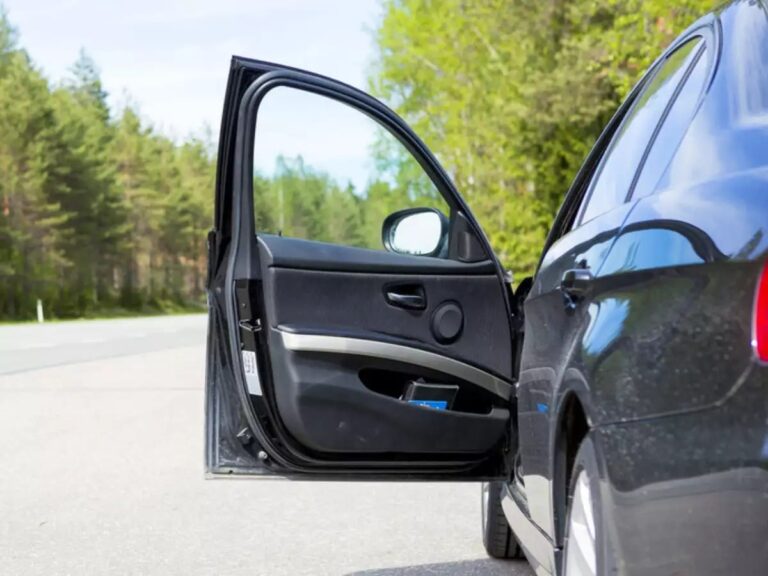 open car door
