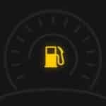 low fuel warning light