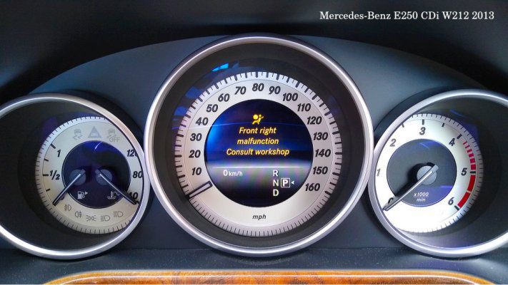 mercedes front right malfunction