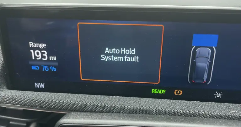 auto hold system fault