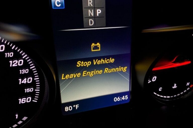 mercedes benz stop vehicle leave engine running