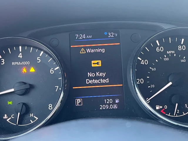 nissan no key detected