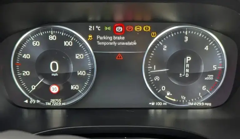 parking brake temporarily unavailable 1