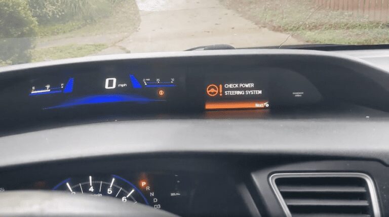 honda civic check power steering system