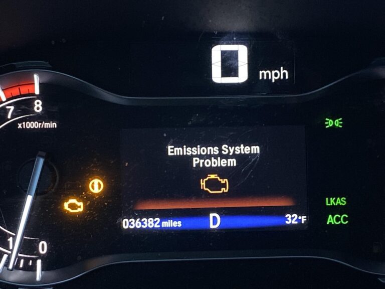 honda pilot emissions system problem