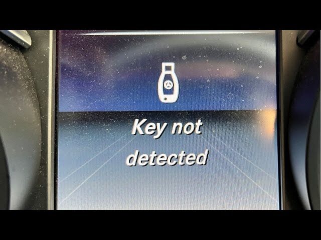 mercedes key not detected