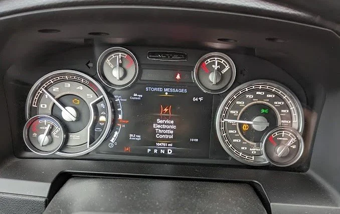ram 1500 service electronic throttle control
