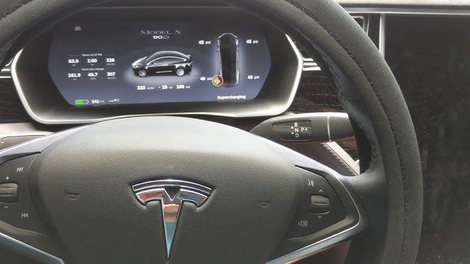 telsa display screen