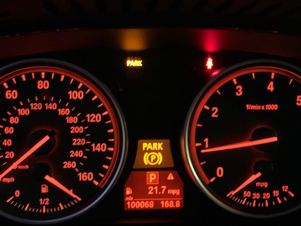 bmw parking brake issue