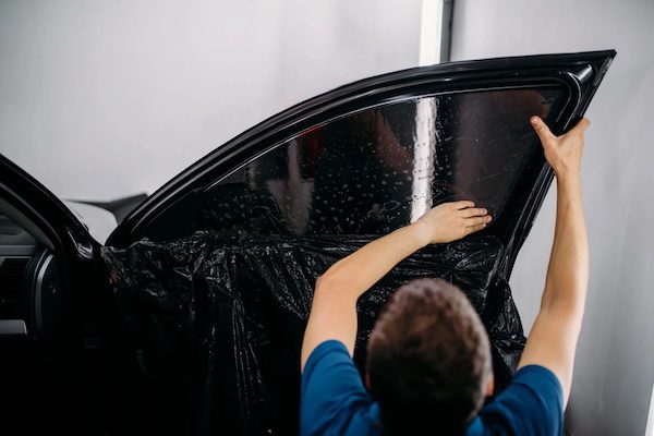 car with window tint applied