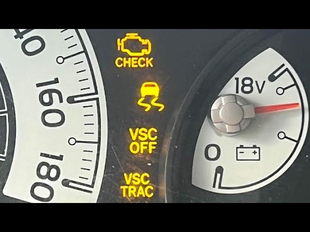 vsc off light flashing