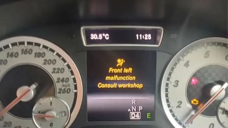 front left malfunction consult workshop