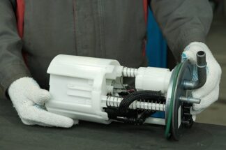 new fuel pump for the car. close up. car maintenance in a car se