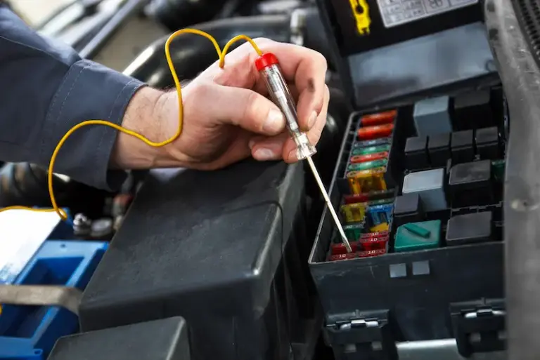 push to start button with key fob nearby