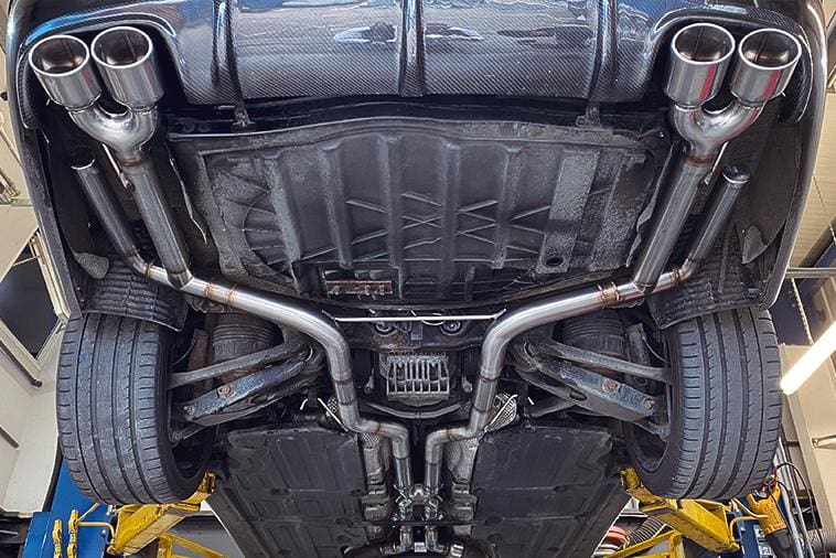 straight pipe car