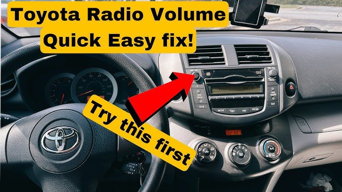 toyota radio volume control