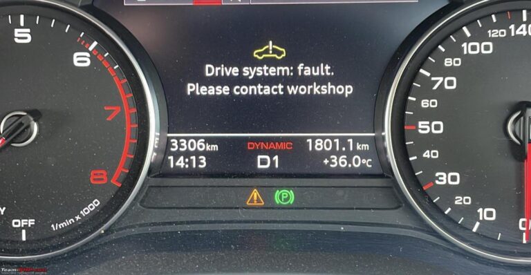 audi drive system malfunction