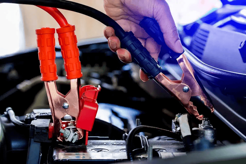 jumper cables clamp