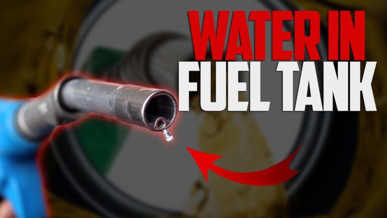 water in fuel tank