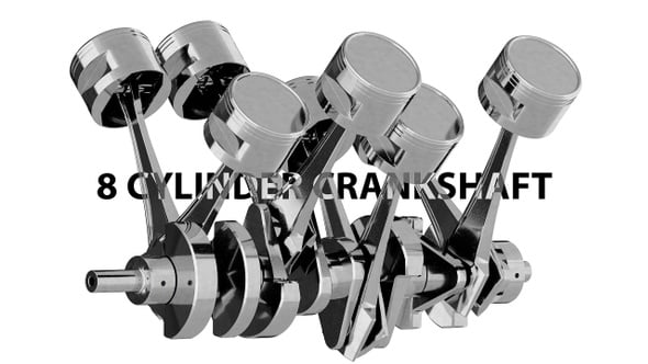 8 cylinder crankshaft
