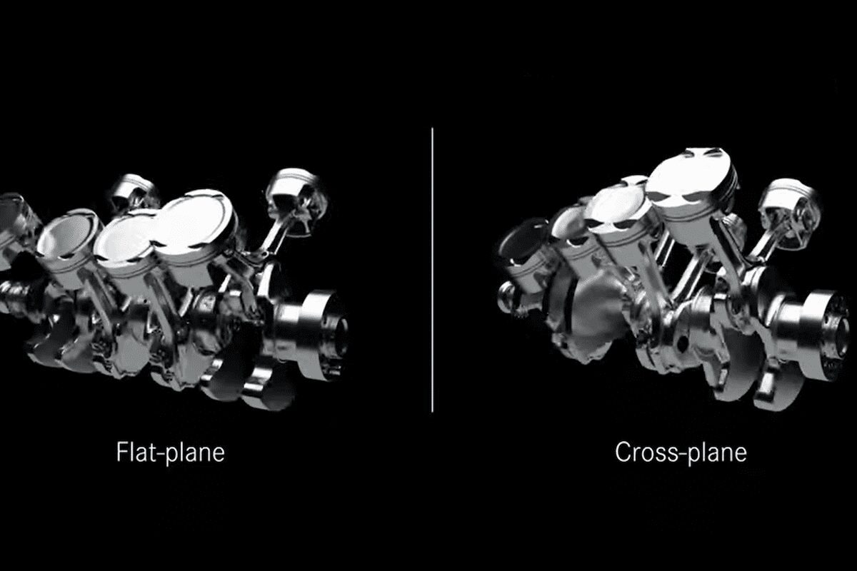 cross plane and flat plane crankshaft