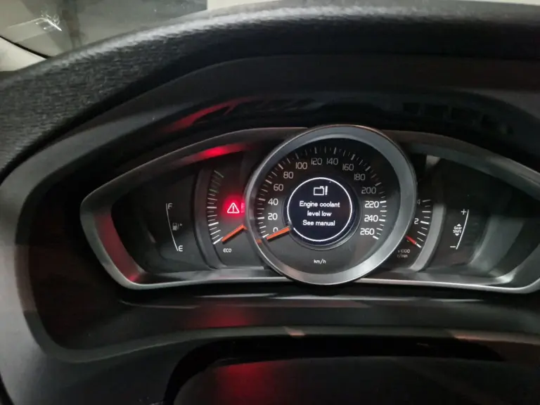 volvo engine coolant level low