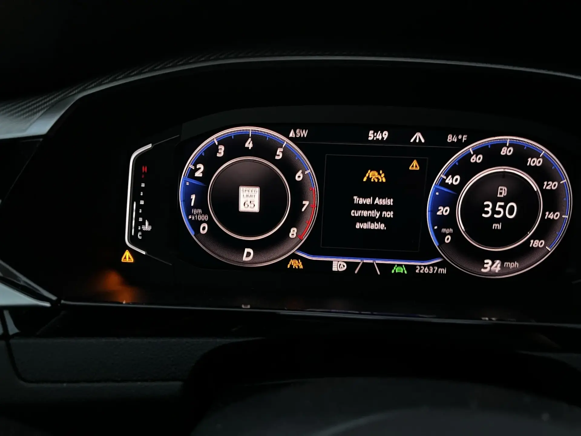 volkswagen travel assist not available