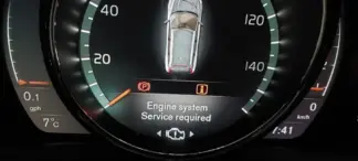 volvo engine system service required