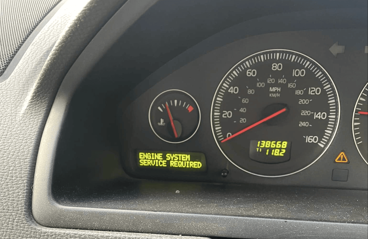 volvo engine system service required