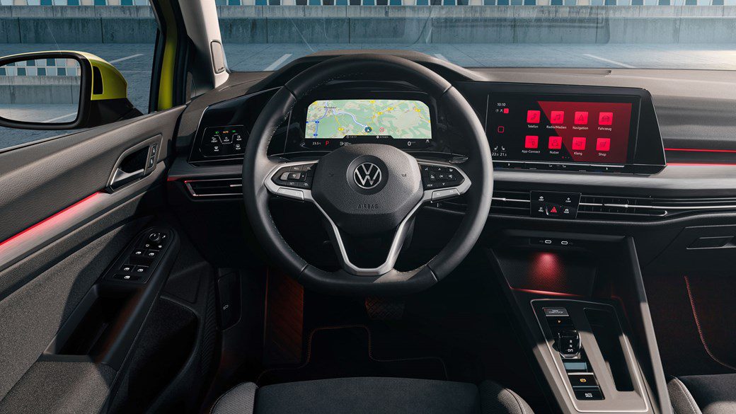 new volkswagen golf interior