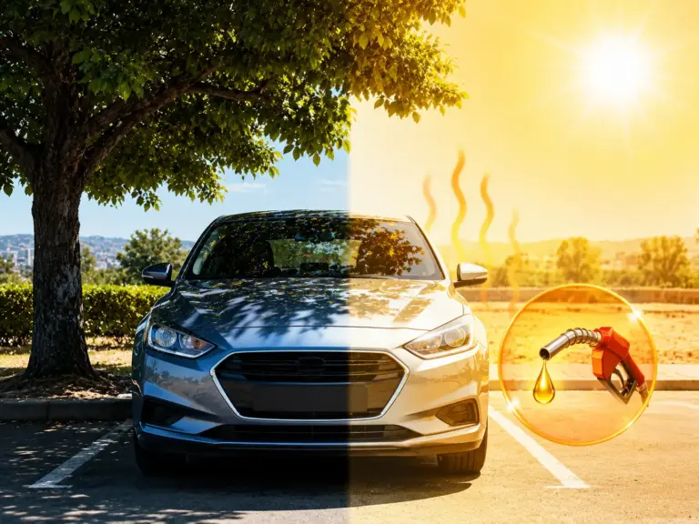 gas evaporation in summer